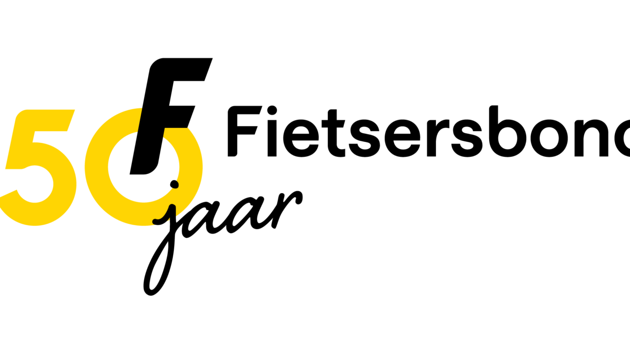 50 jaar logo Fietsersbond liggend