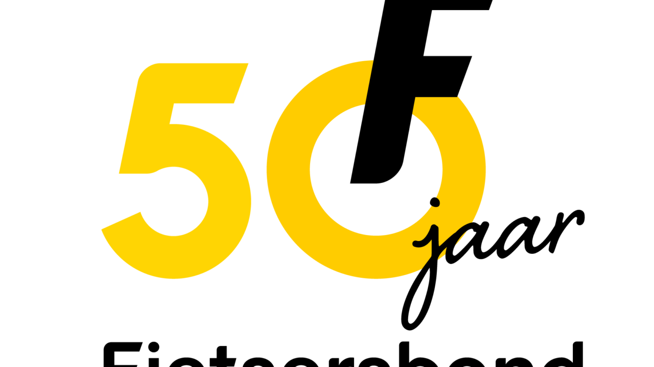 50 jaar logo Fietsersbond vierkant RGB variant